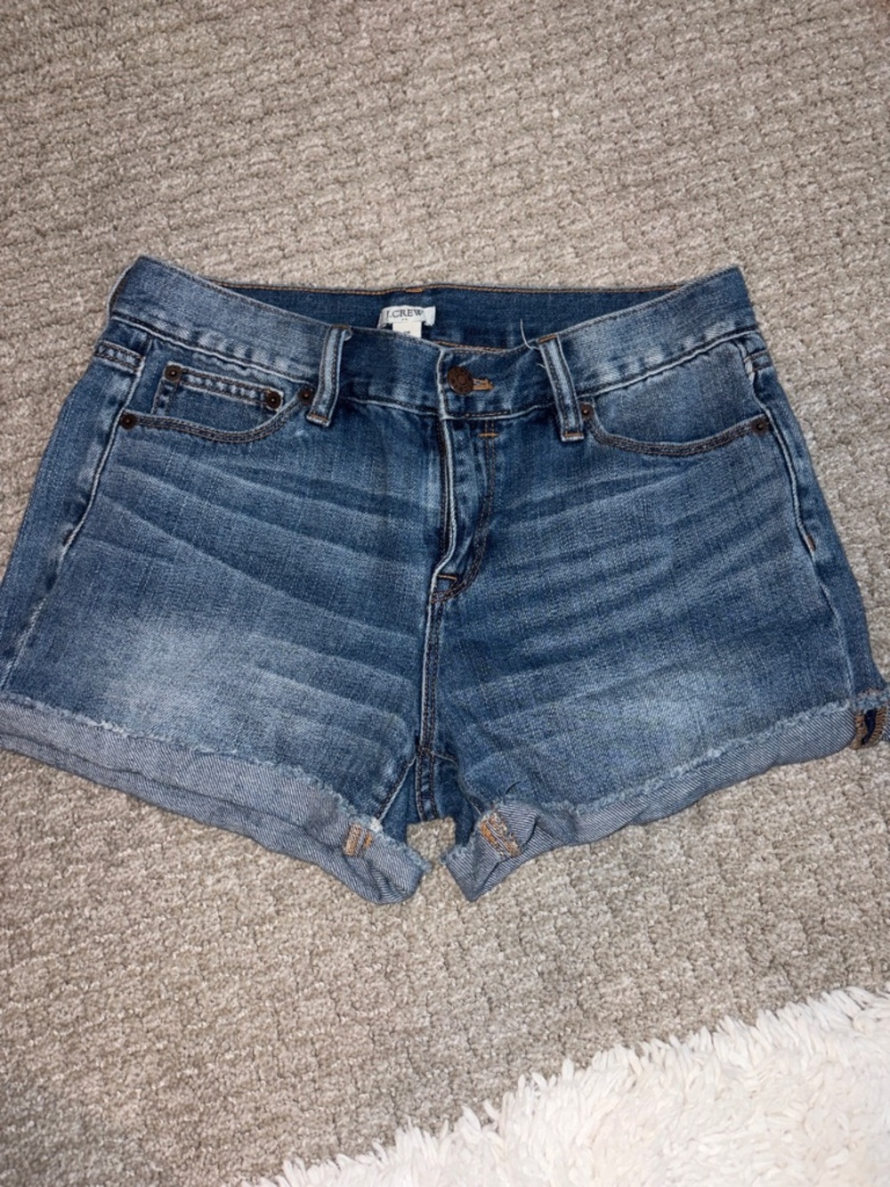 J. Crew Medium Wash Denim Rolled-Hem Women's Shorts